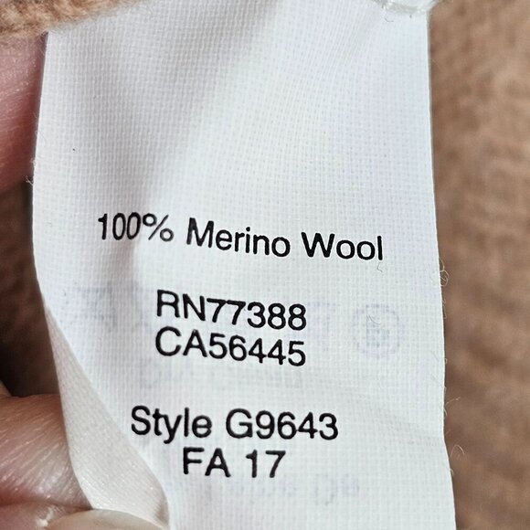 Madewell Camel Merino Wool Sweater Dress With Tie Sleeves Women's‎ Small - Picture 8 of 12